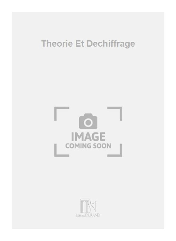 Theorie Et Dechiffrage